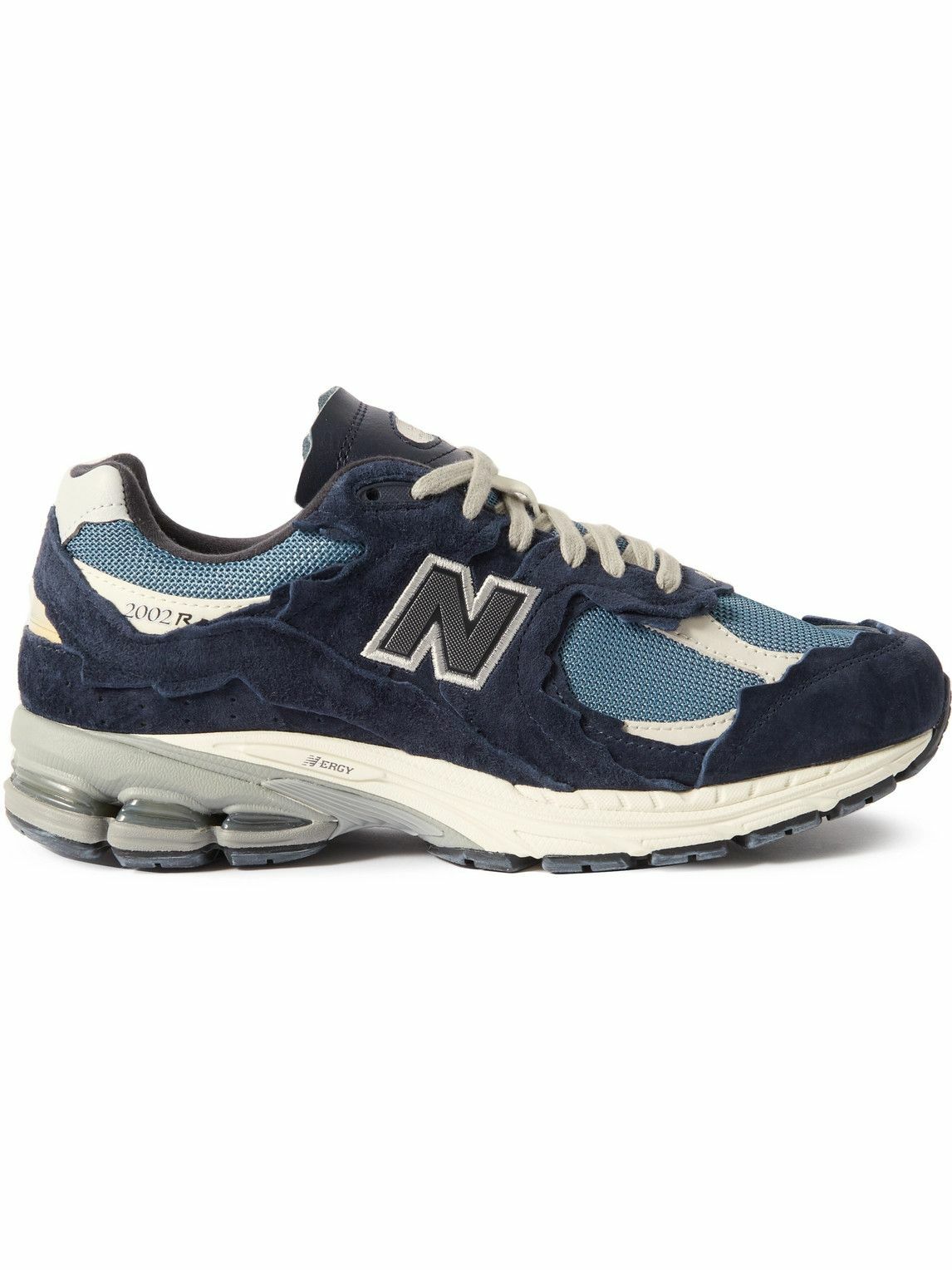 スニーカー NEW BALANCE 2002R SNEAKERS IN SUEDE AND MESH NEW BALANCE 2002R leather-trimmed mesh and suede sneakers