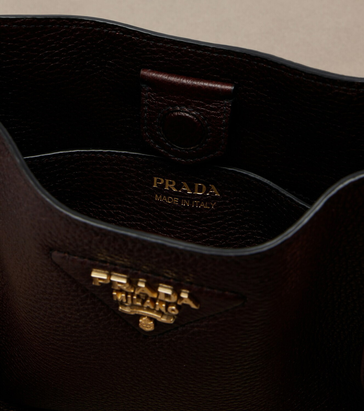 Prada Mini leather shoulder bag