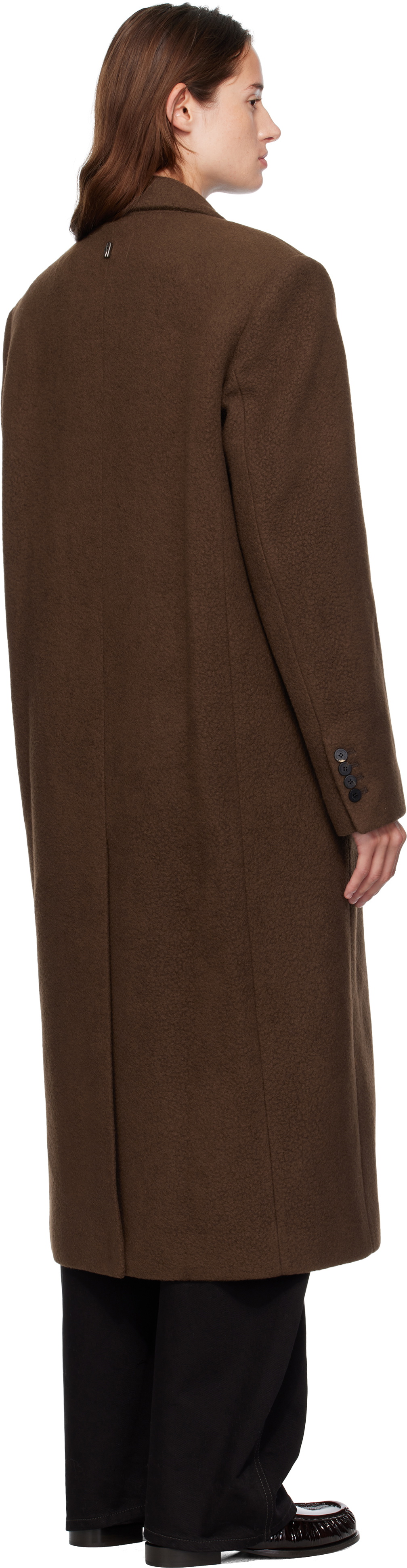 LE17SEPTEMBRE Brown Double Breasted Long Coat
