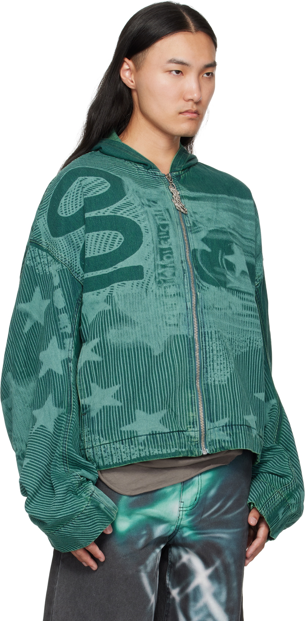 Gerrit Jacob Blue Hooded Denim Jacket