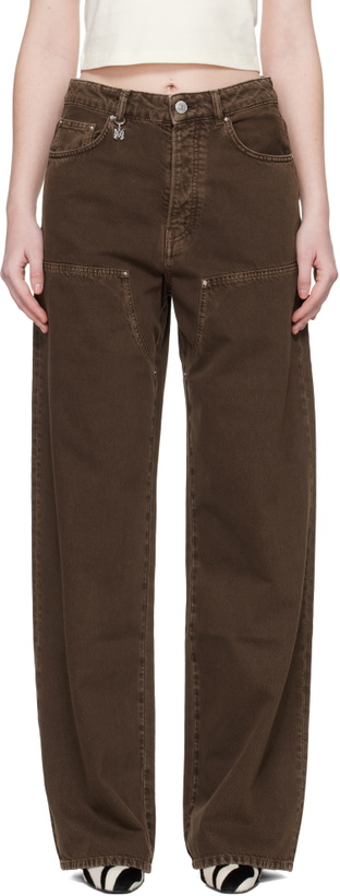 Photo: AMIRI Brown Faded Carpenter Jeans