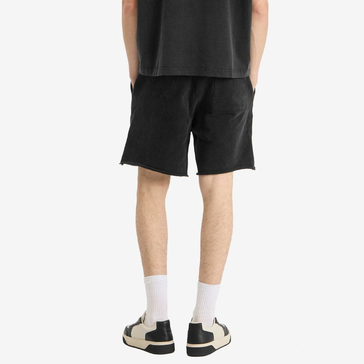 God Made Men's F7 Shorts in Washed Black