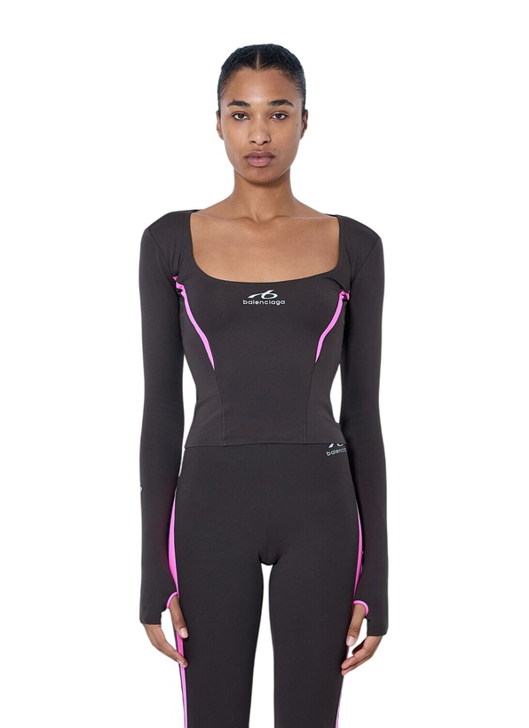 Photo: Balenciaga Long Sleeve Fitted Top