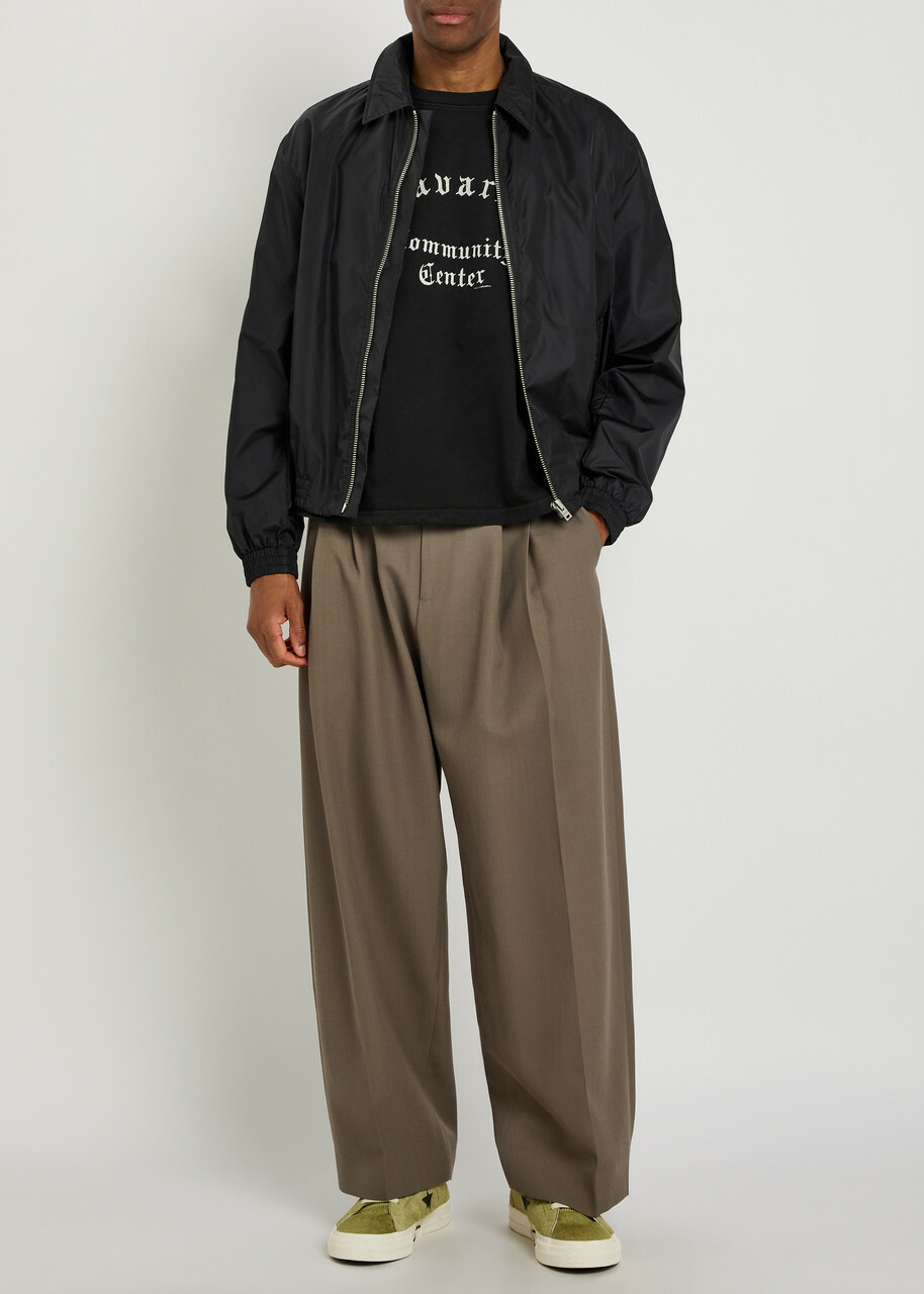 Willy Chavarria Buffalo Printed Cotton T-shirt Black