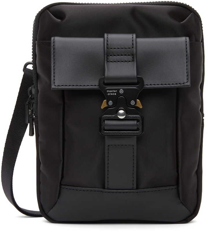 Photo: Master-Piece Co Black Nylon Confi Messenger Bag