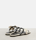 Zimmermann Orchid leather sandals
