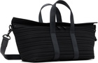 PLEATS PLEASE ISSEY MIYAKE Black Pleats Boston Bag