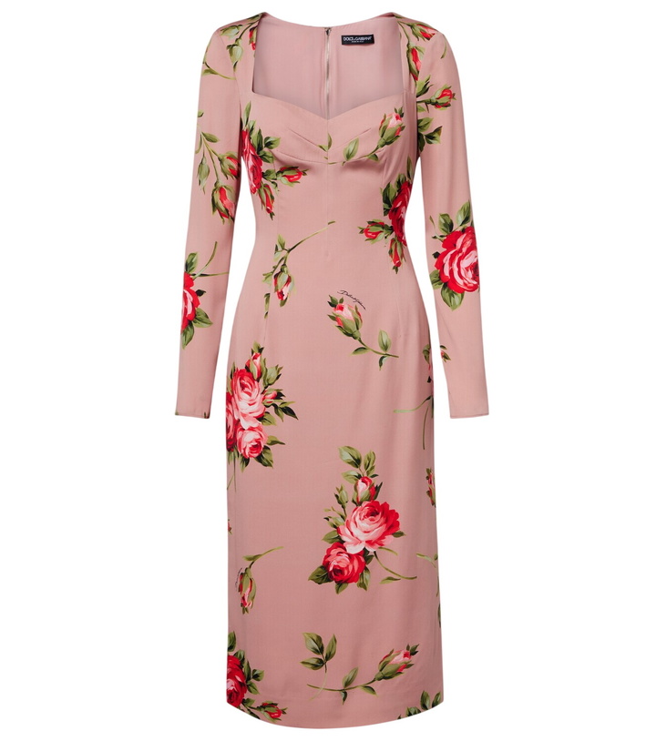 slim fit dress slacks Dolce & Gabbana White Floral Lace Sleeveless Midi Dress – JOHNYCARRIBEAN main image 1