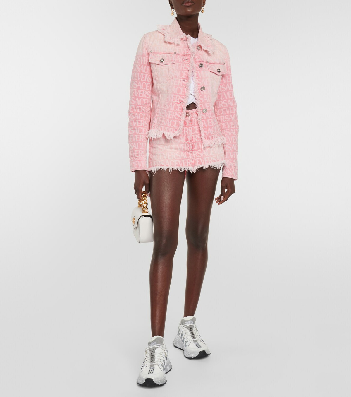 Versace Trigreca leather low-top sneakers