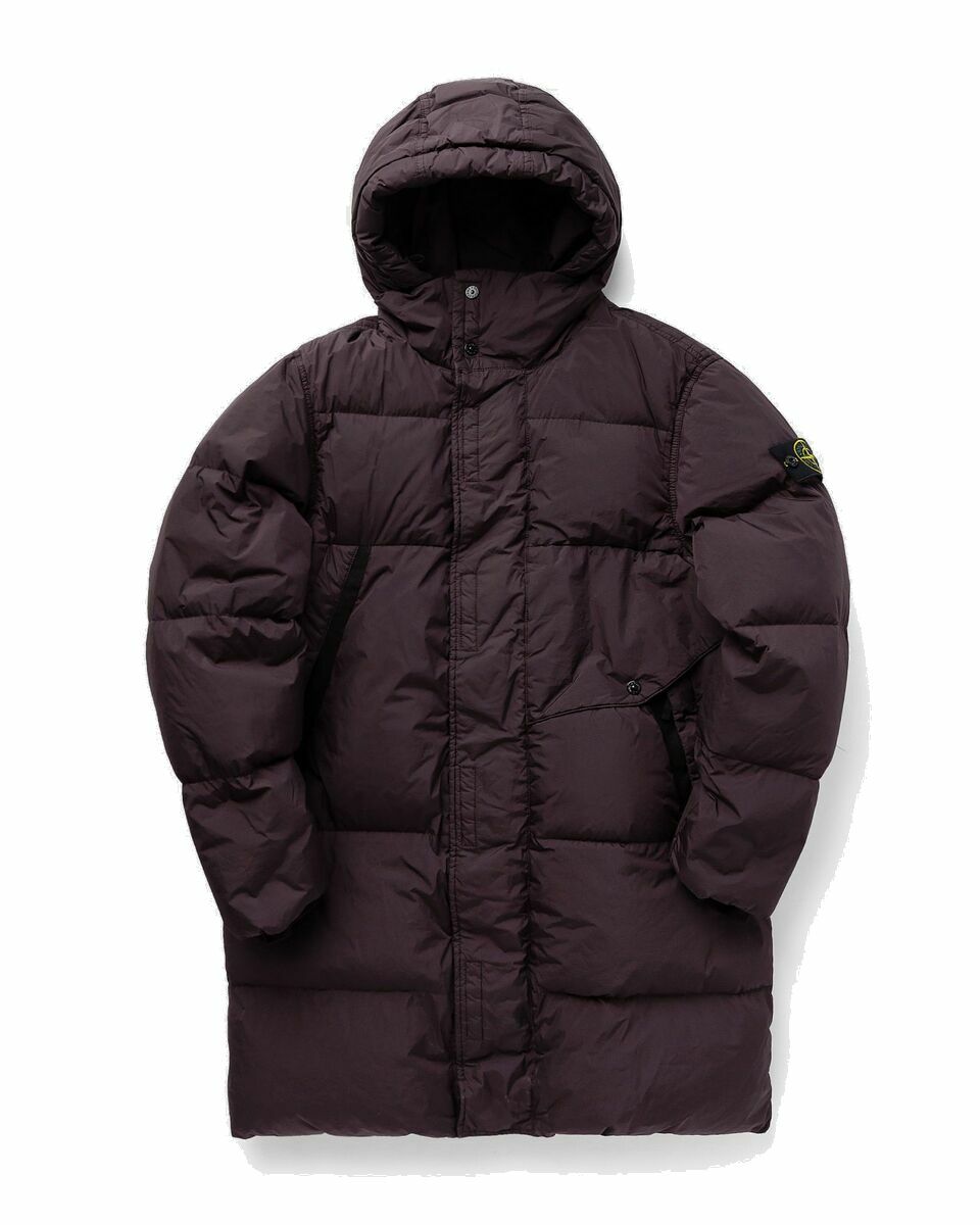 Photo: Stone Island Real Down Blouson Garment Dyed Crinkle Reps Recycled Nylon Red - Mens - Down & Puffer Jackets|Parkas
