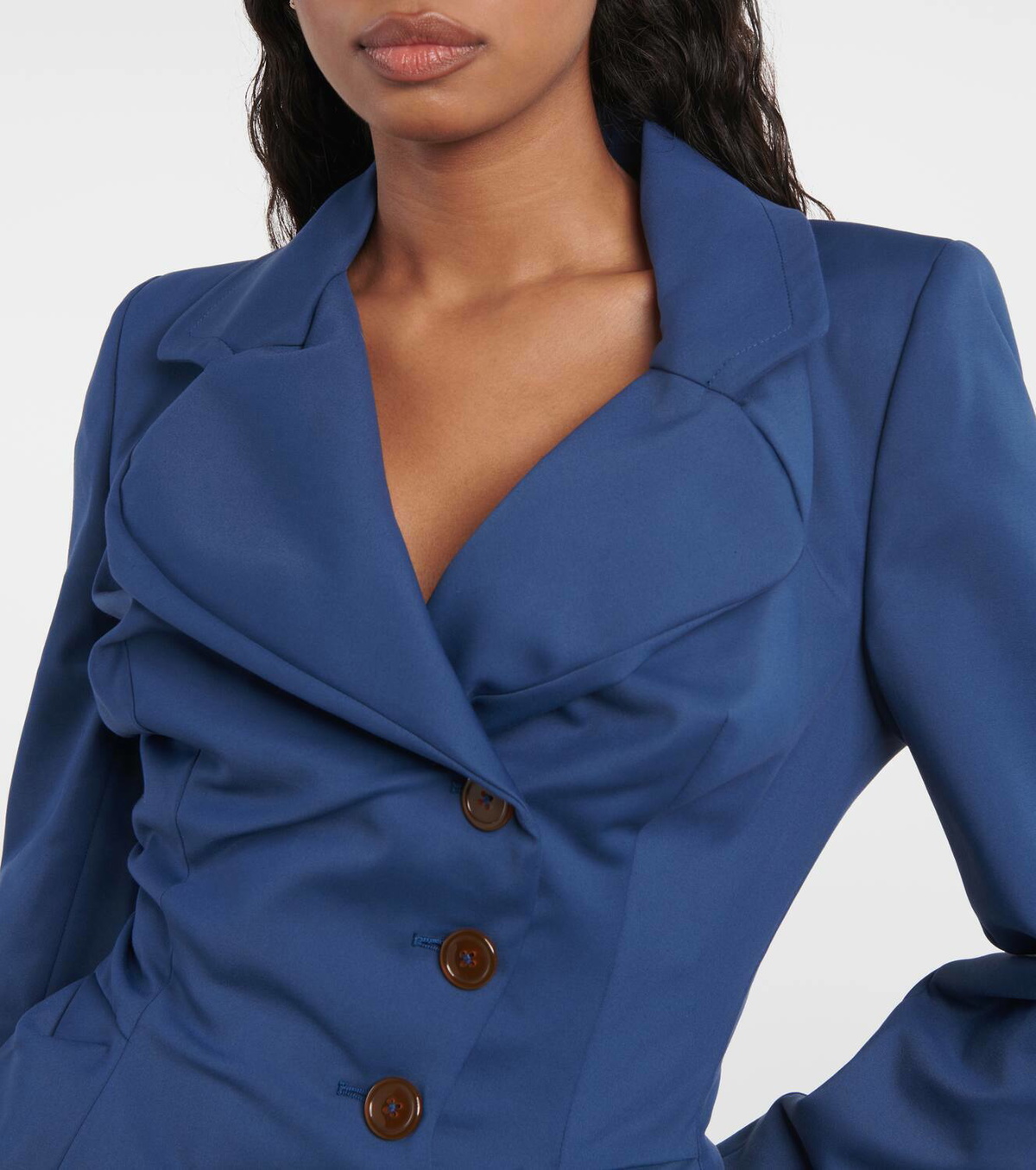 Vivienne Westwood Tailored asymmetric cotton-blend blazer Vivienne