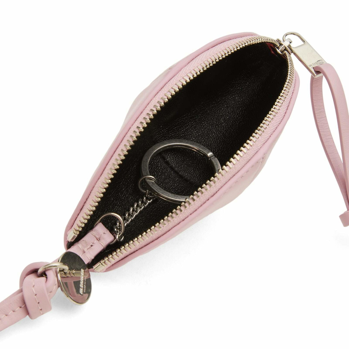 Jil Sander Women's Small Curve Pouch in Neon Rose 