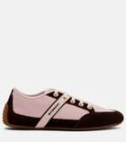Givenchy Slim suede-trimmed sneakers