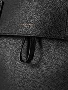 SAINT LAURENT - Full-Grain Leather Backpack - Black