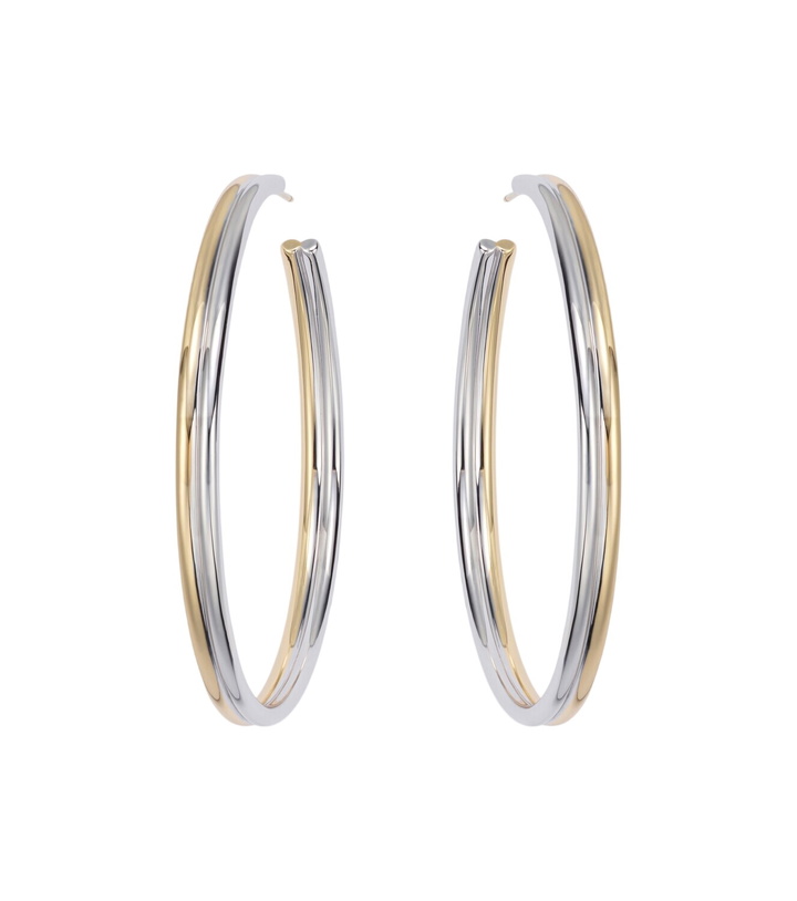 Photo: Jennifer Fisher Thread 10kt gold-plated hoop earrings