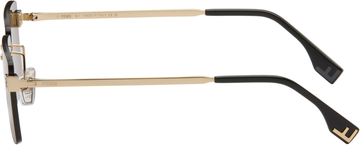 Fendi Gold 'Fendi Sky' Sunglasses