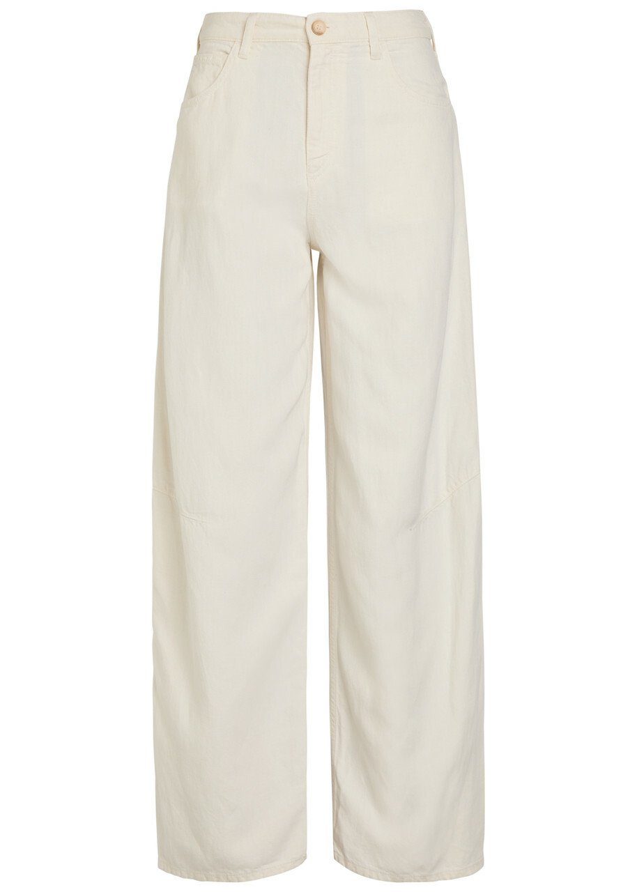 Emporio Armani J3F Balloon-leg Jeans Cream