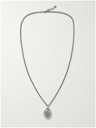 Alexander McQueen - Antiqued Silver-Tone Pendant Necklace