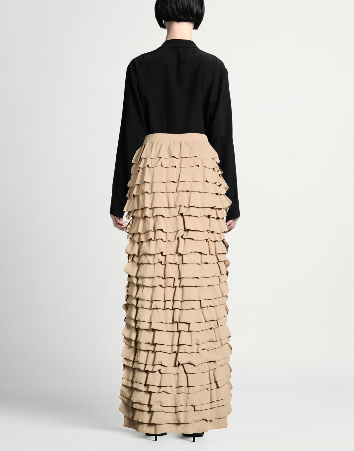 Quira Womens Maxi skirt in Sand