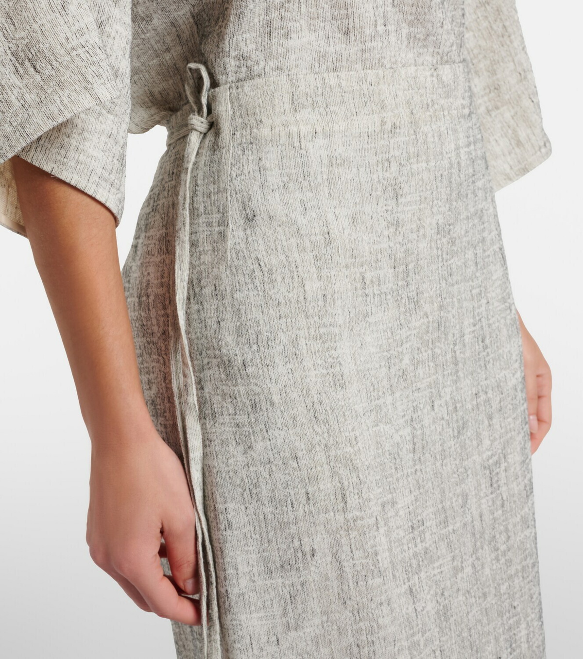 The Row Linen and silk maxi skirt