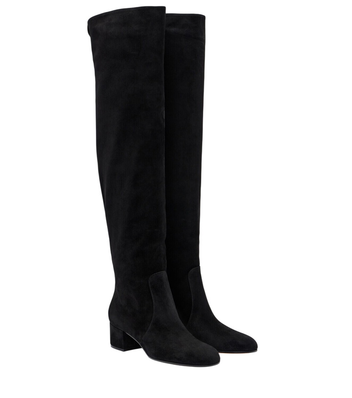 Photo: Gianvito Rossi Suede knee-high boots