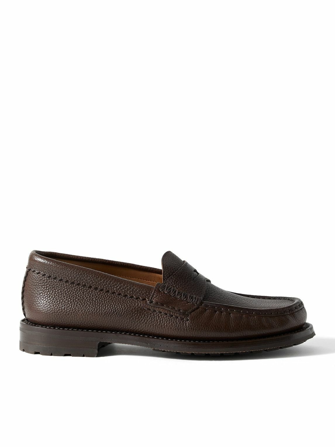 Photo: Yuketen - Rob's Full-Grain Leather Penny Loafers - Brown