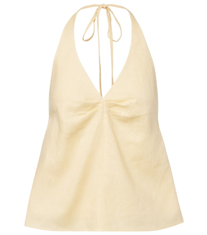 Photo: Staud Corso halterneck linen top