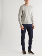 TOM FORD - Silk and Cotton-Blend Sweater - Gray