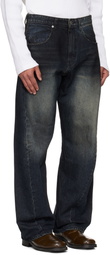 COOR Navy Washed Engineer Jeans