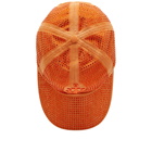 JW Anderson Women's Crystals Baseball Cap in Orange