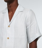 King & Tuckfield - Herringbone bowling shirt