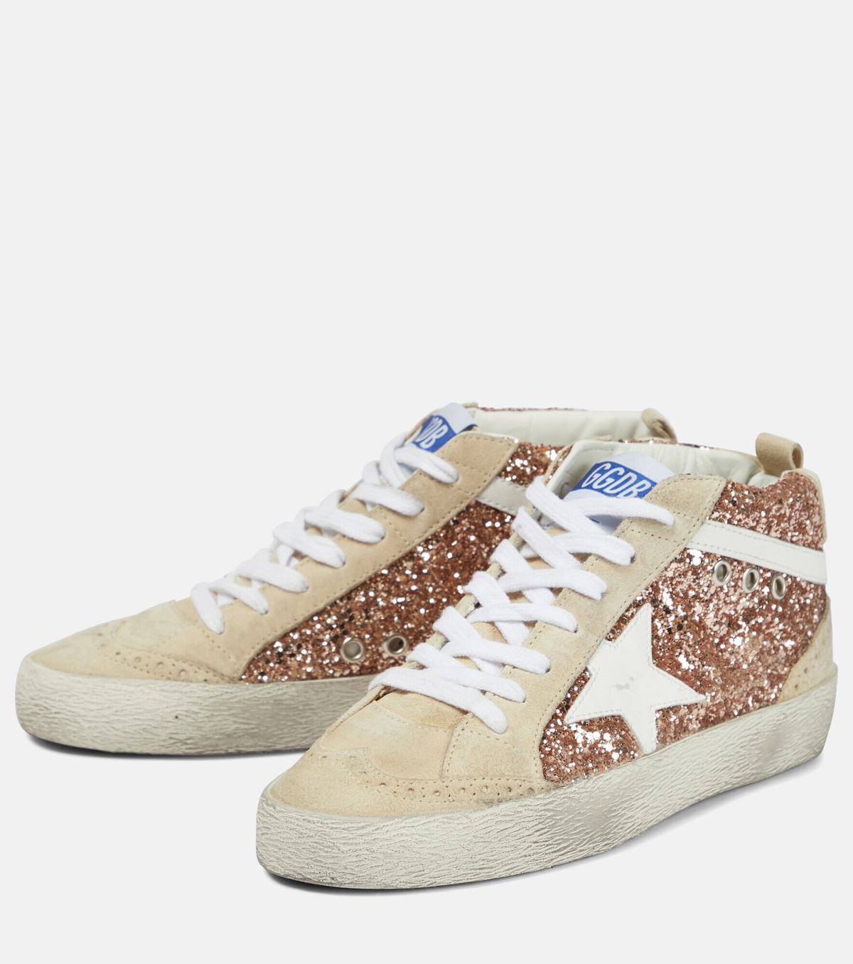 Golden Goose Mid Star glitter sneakers Golden Goose Deluxe Brand