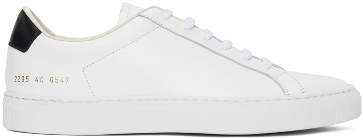 Photo: Common Projects White Retro Low Sneakers