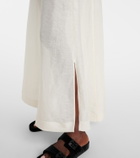 Tory Burch Pleated linen and silk kaftan