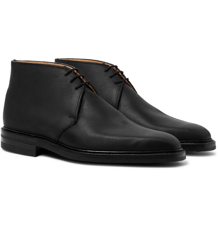 Photo: George Cleverley - Nathan Suede Chukka Boots - Black