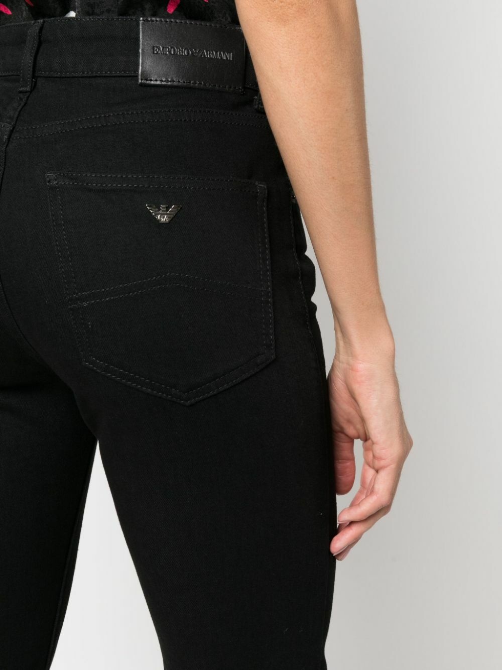 EMPORIO ARMANI - Flared Denim Cotton Jeans