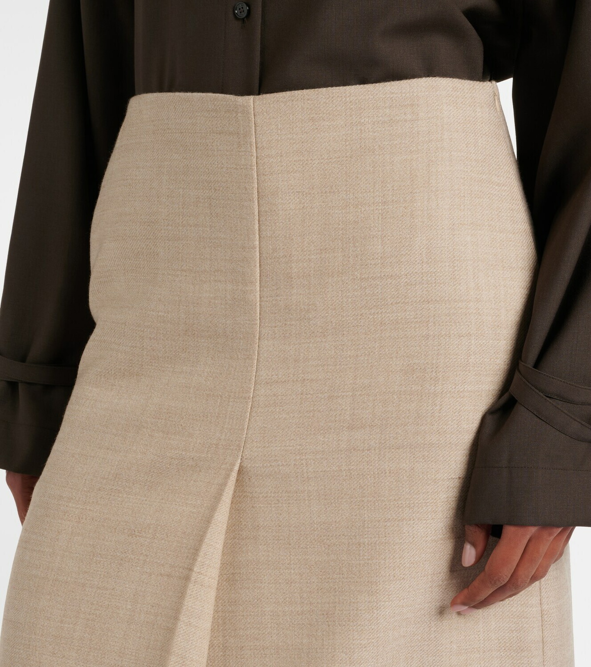 Joseph Duggan virgin wool midi skirt