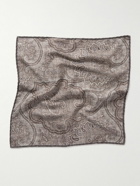 Brunello Cucinelli - Paisley-Print Silk Pocket Square