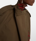 Burberry Double-breasted cotton cape
