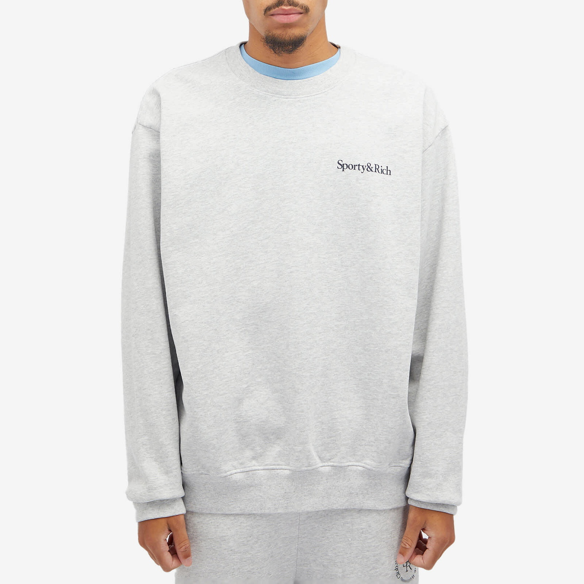 Sporty & Rich Men's Fitness 94 Sweatshirt in Heather Grey