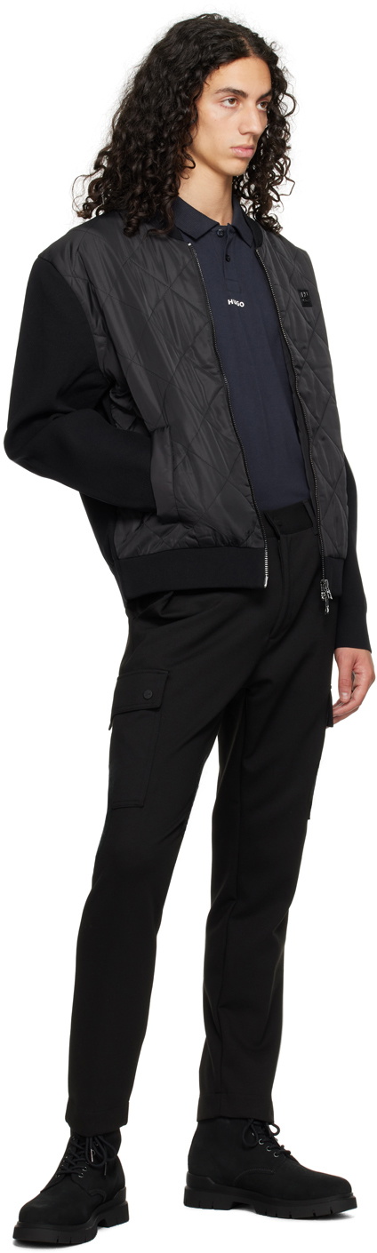 Hugo Black Zip Bomber Jacket
