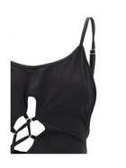 HERON PRESTON Lace-up Mini Dress