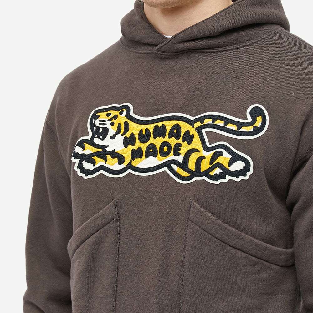 Human Made Men's Tiger Popover Hoody in Black