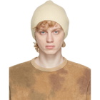 Our Legacy Off-White Wool Knitted Beanie