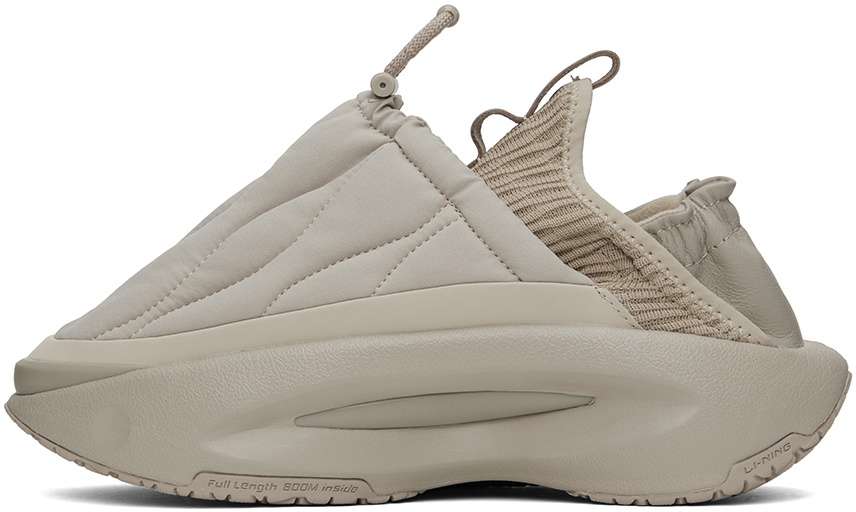 Li-Ning Gray Yunyou Fluffy Sneakers