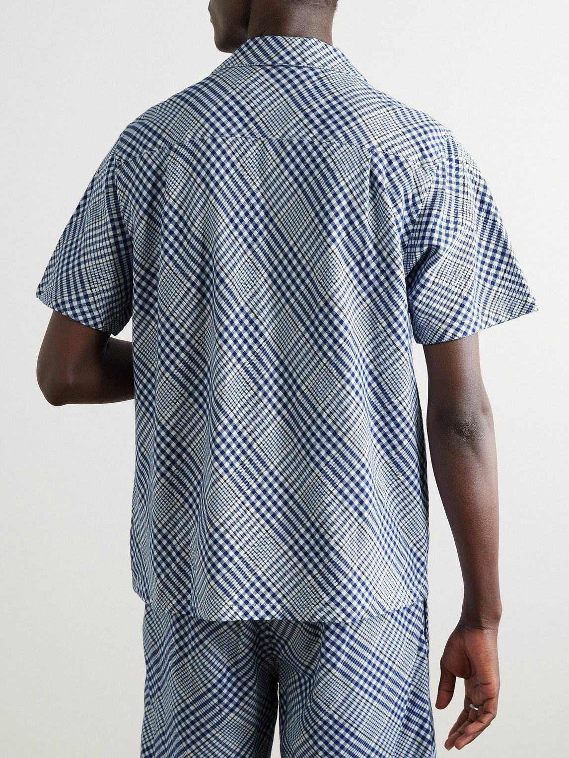 NOMA t.d. - Checked Cotton-Flannel Shirt - Blue