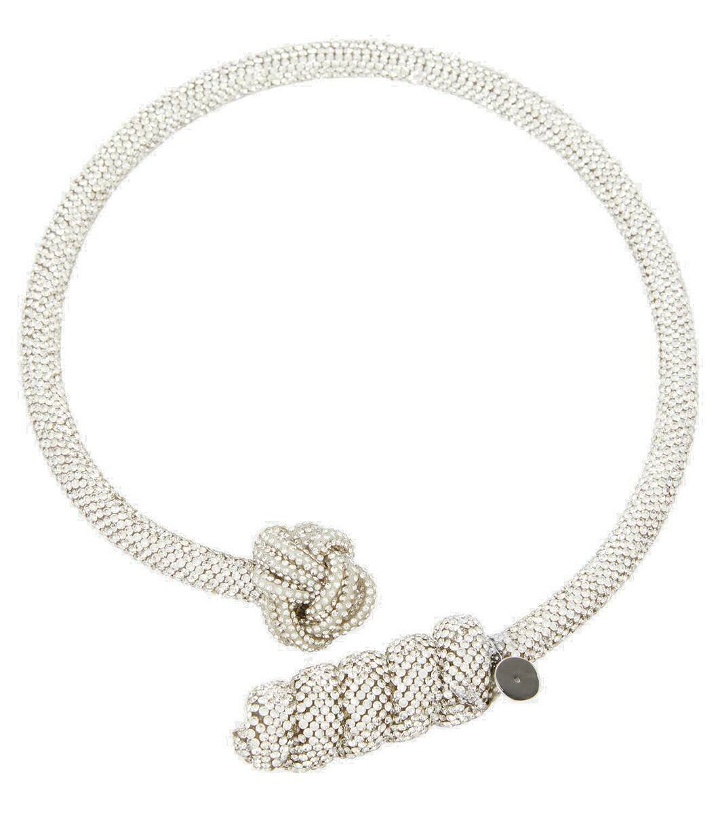 Photo: Max Mara Sand crystal-embellished necklace
