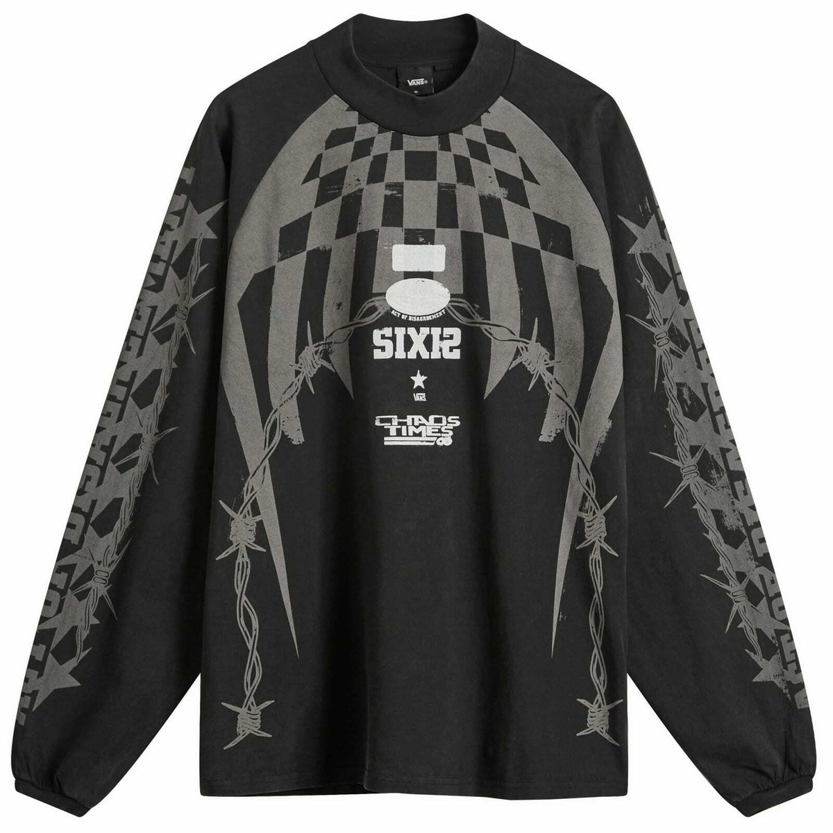 Vans Black WTAPS Edition Waffle Lovers Club Long Sleeve T-Shirt Vans