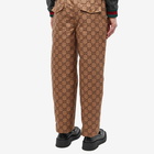 Gucci Men's GG All Over Ripstop Pant in Beige