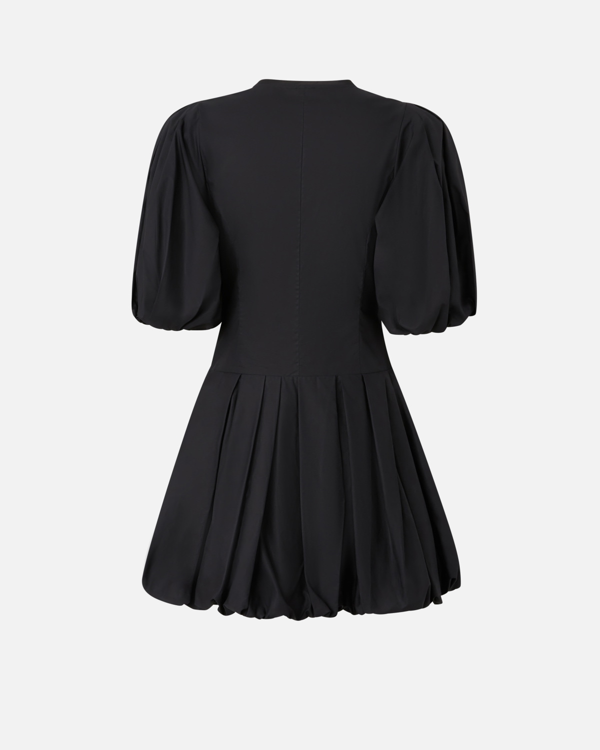 Pinko Short Dress With Balloon Skirt Limo Black
